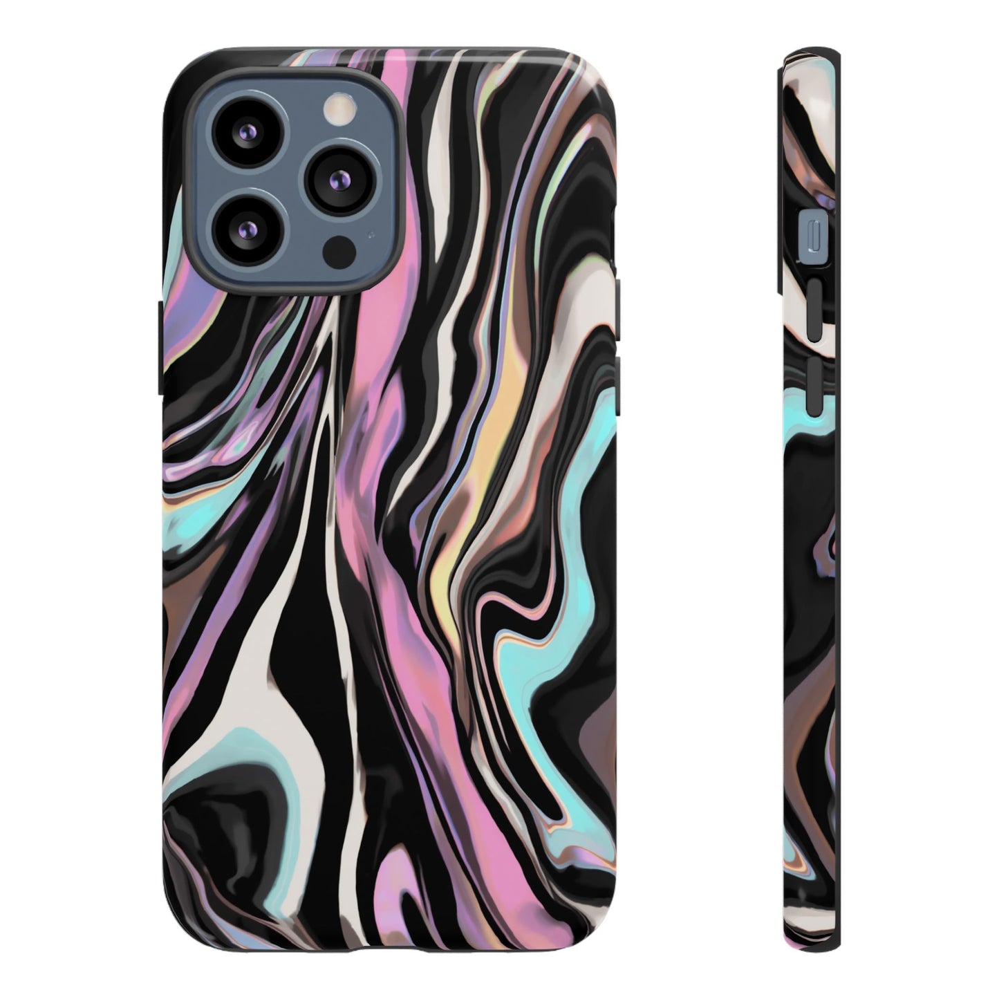 Abstract Marble Tough Phone Case — Pastel Swirl Protective Cover