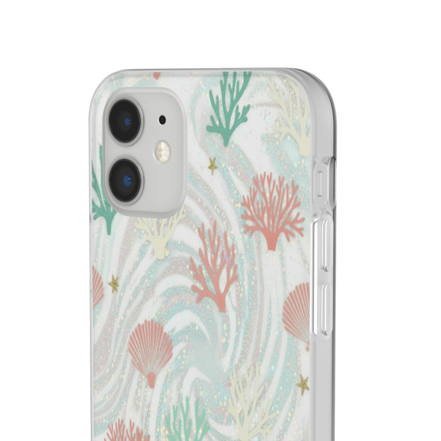 Pastel Seashell Phone Case — Coral Reef Wave iPhone Cover