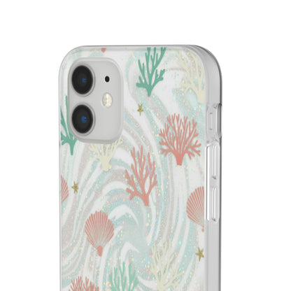 Pastel Seashell Phone Case — Coral Reef Wave iPhone Cover
