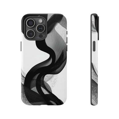 Phone Case — Monochrome Abstract Protective Cover