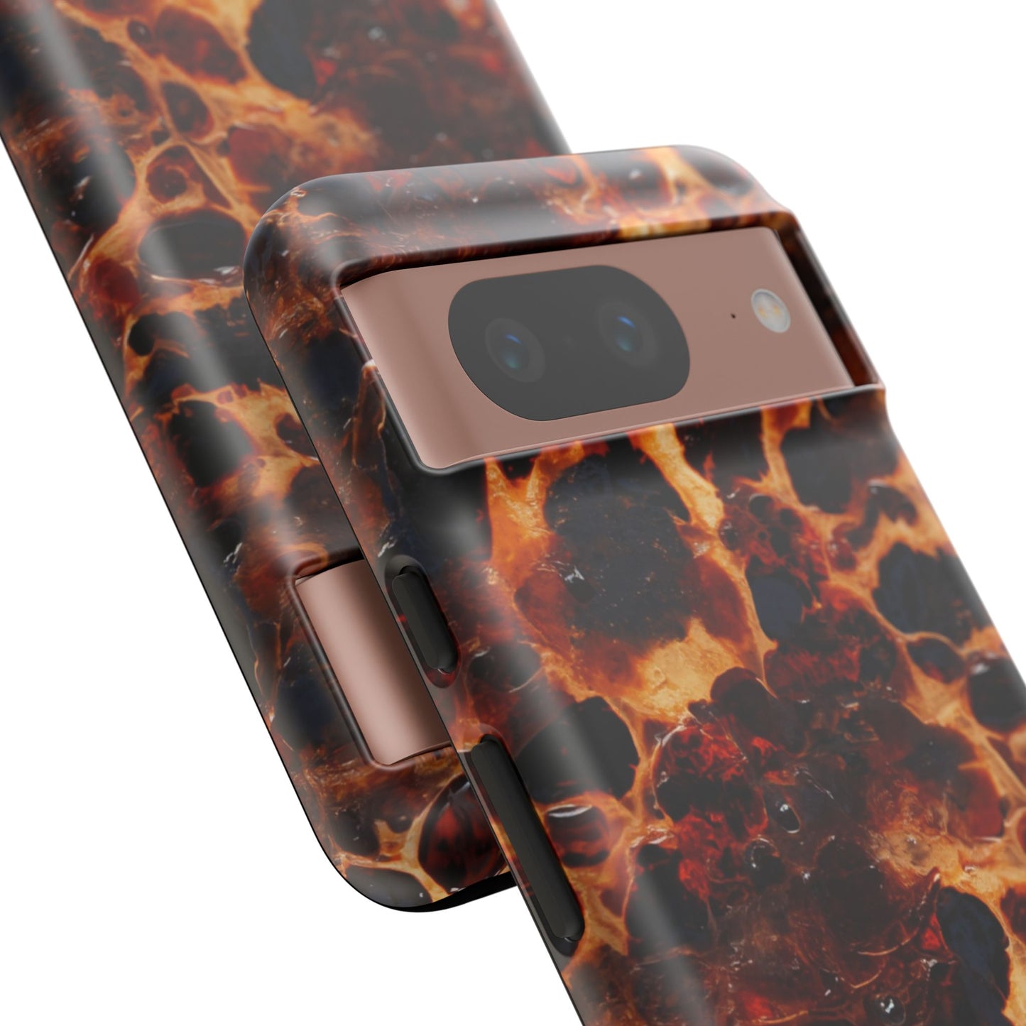 Tortoiseshell Phone Case — Protective iPhone Cover with Classic Amber Pattern