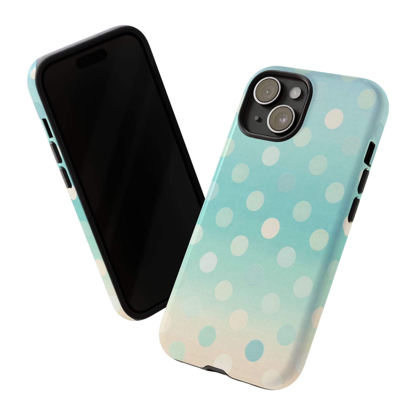 Abstract Palm Tough Phone Case — Minimal Coastal Blue Protective Cover