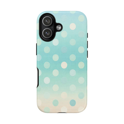 Abstract Palm Tough Phone Case — Minimal Coastal Blue Protective Cover
