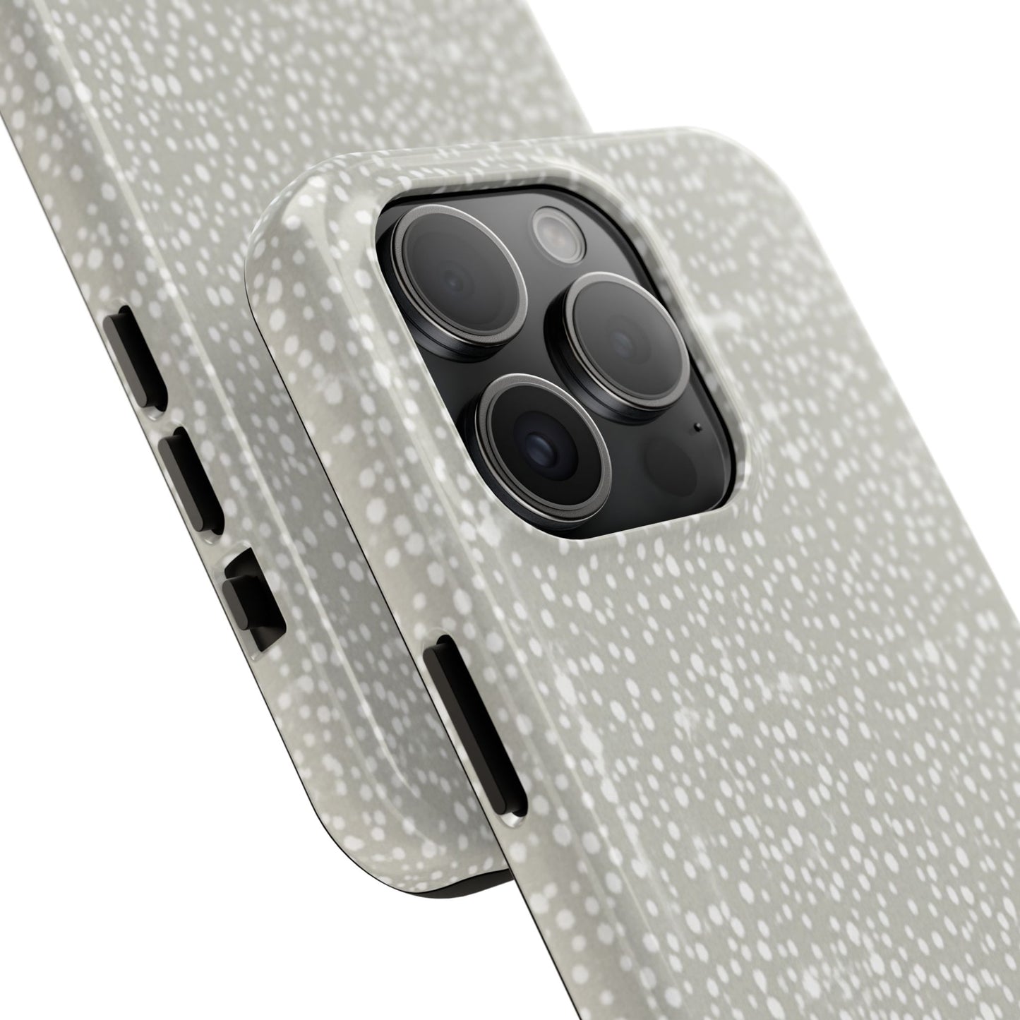 Speckled Gray Tough Phone Case — Protective Shockproof iPhone Cover