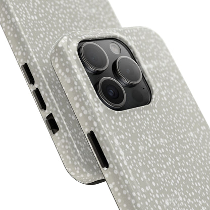 Speckled Gray Tough Phone Case — Protective Shockproof iPhone Cover