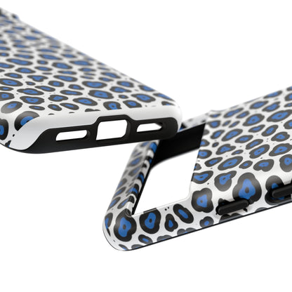 Blue Leopard Print Phone Case – Tough Protective Cover