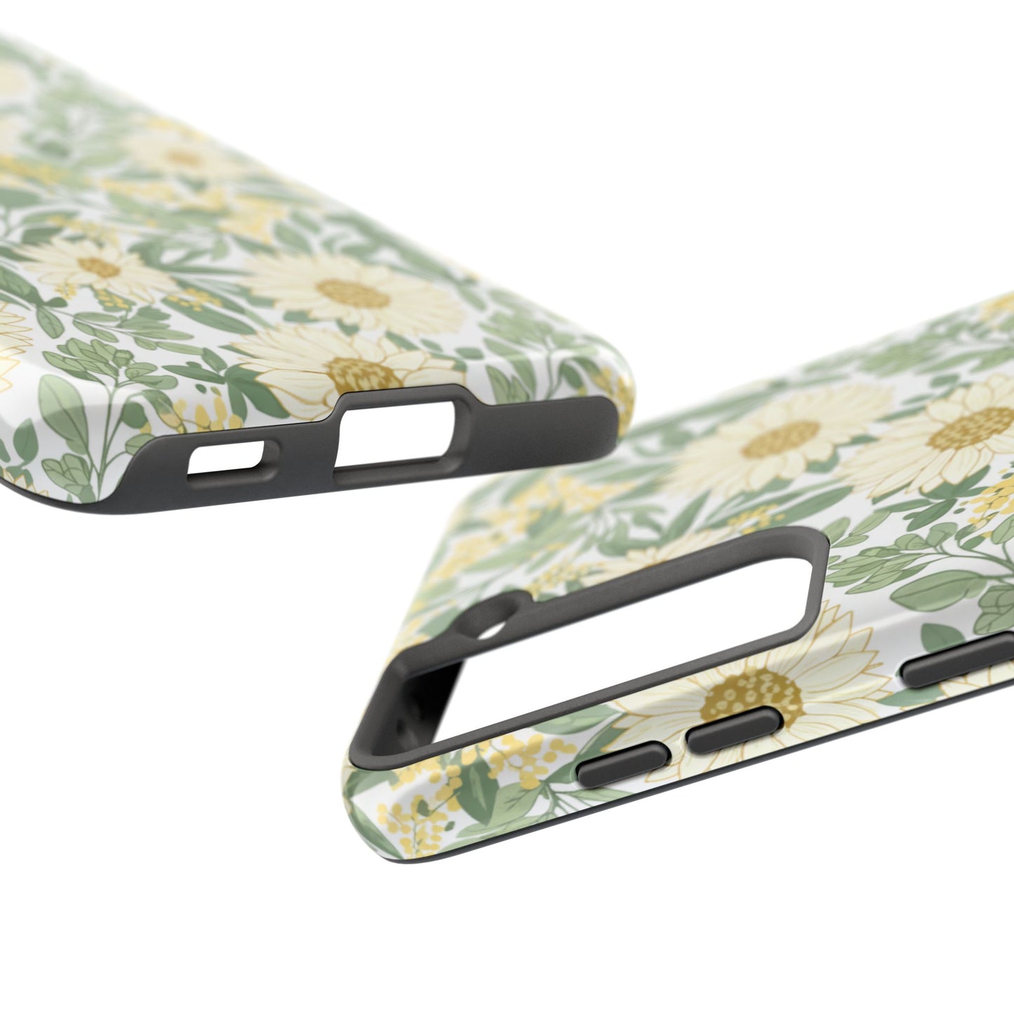 Daisy Meadow Tough Phone Case — Floral Protective Phone Cover