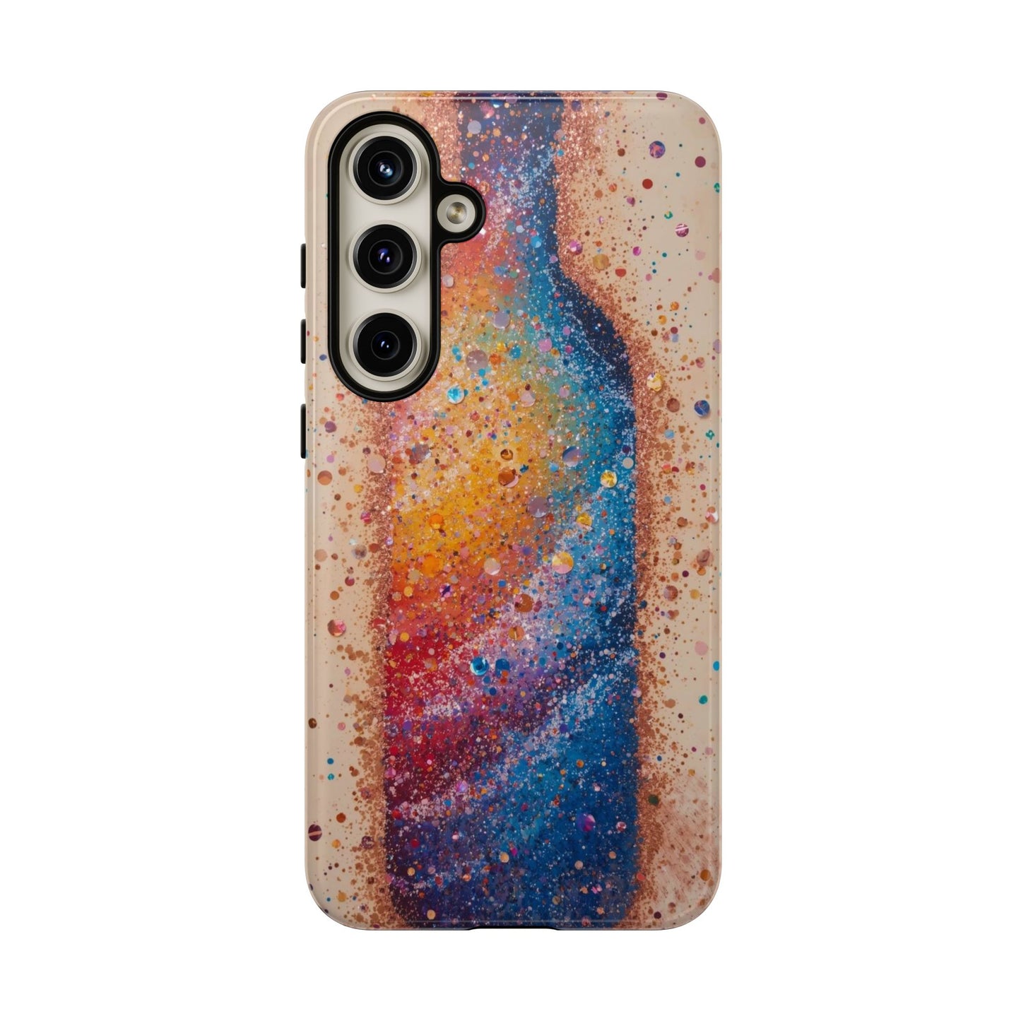 Galaxy Bottle Tough Phone Case — Colorful Nebula Splash iPhone Cover