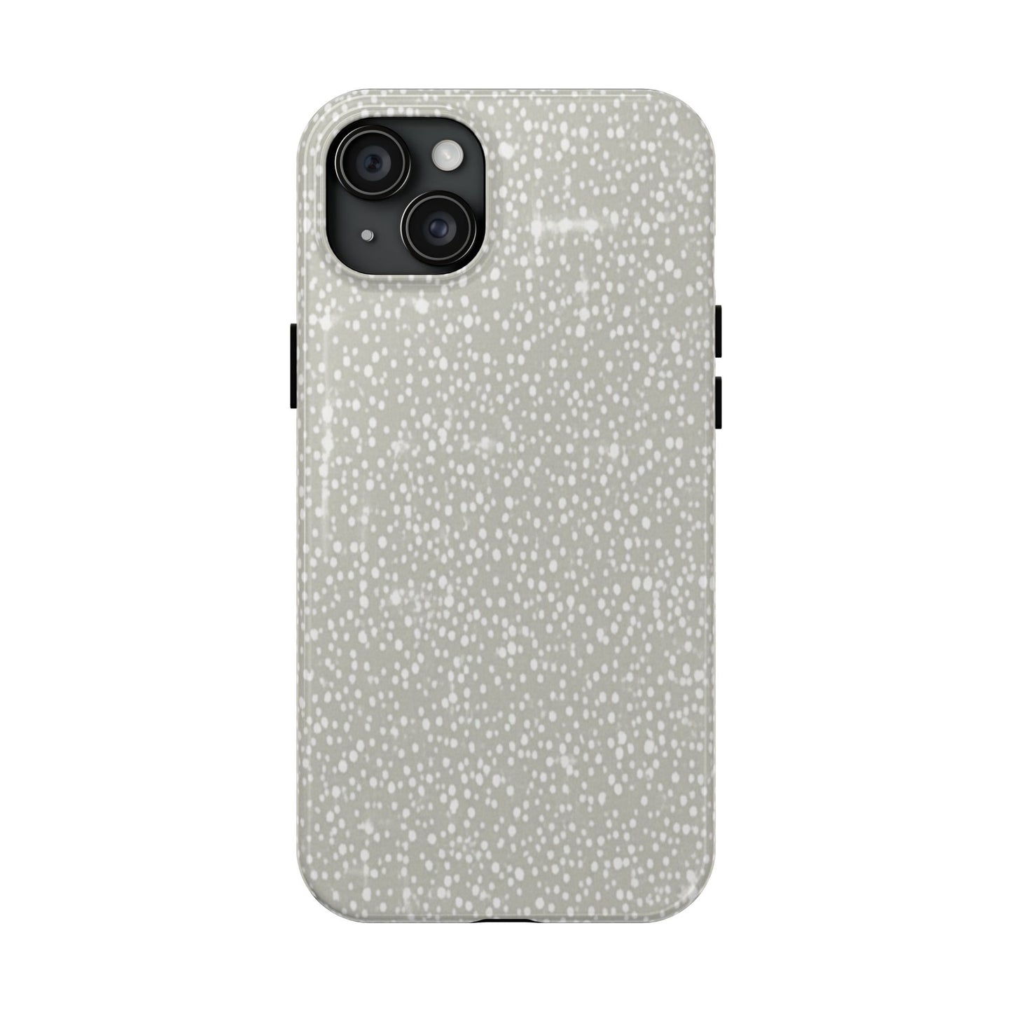 Speckled Gray Tough Phone Case — Protective Shockproof iPhone Cover