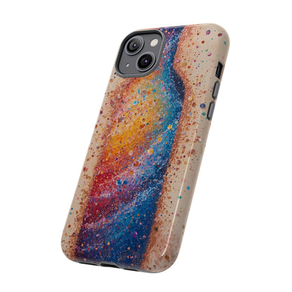 Galaxy Bottle Tough Phone Case — Colorful Nebula Splash iPhone Cover