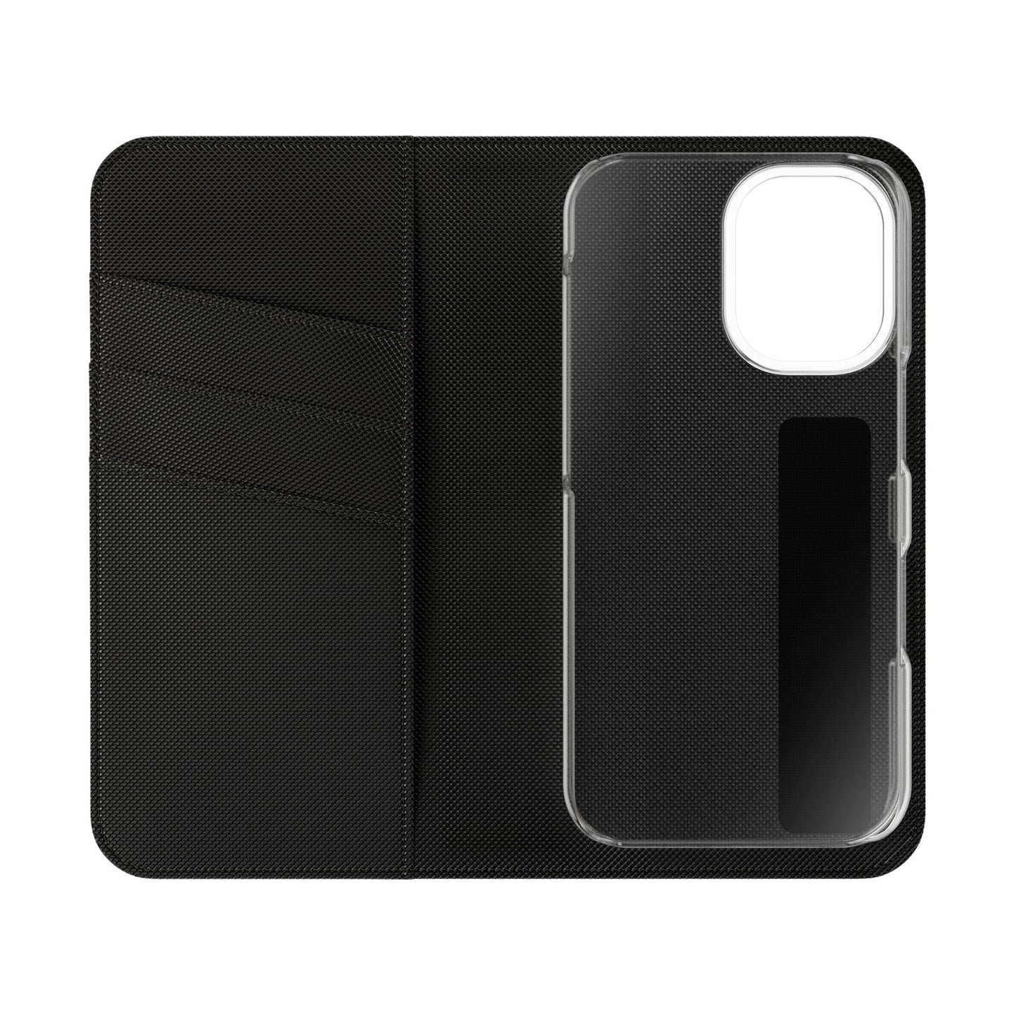 Black Cherry Blossom Flip Phone Case – Floral Wallet Flip Case with Card Slots