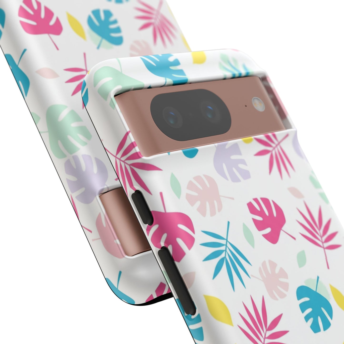 Tropical Leaf Phone Case — Colorful Pastel Monstera & Palm iPhone Case