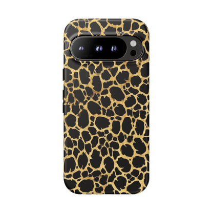 Giraffe Print Tough Phone Case — Durable Leopard-Style Protective Cover