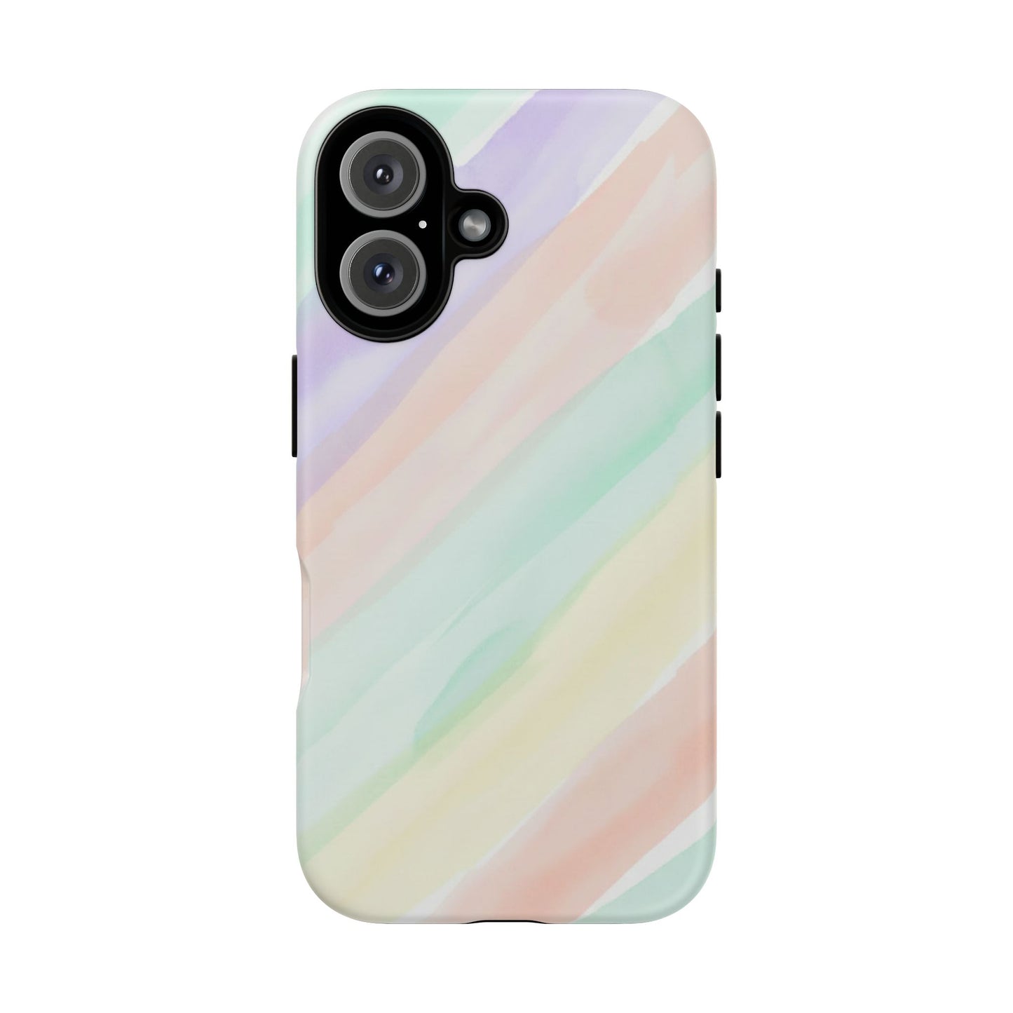 Pastel Watercolor Stripe Tough Phone Case