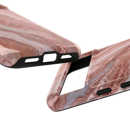 Rose Gold Marble Tough Phone Case