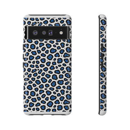 Blue Leopard Print Phone Case – Tough Protective Cover