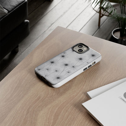Tough Case — Black & White Floral Tough Phone Case