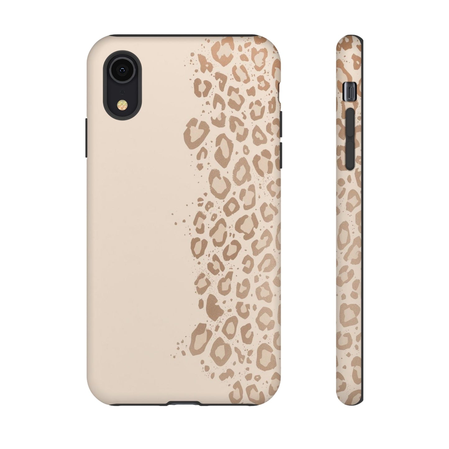 Phone Case – Beige Leopard Print Protective Cover