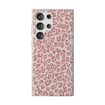 Pink Leopard Print Phone Case – Slim Flexible Protective Cover