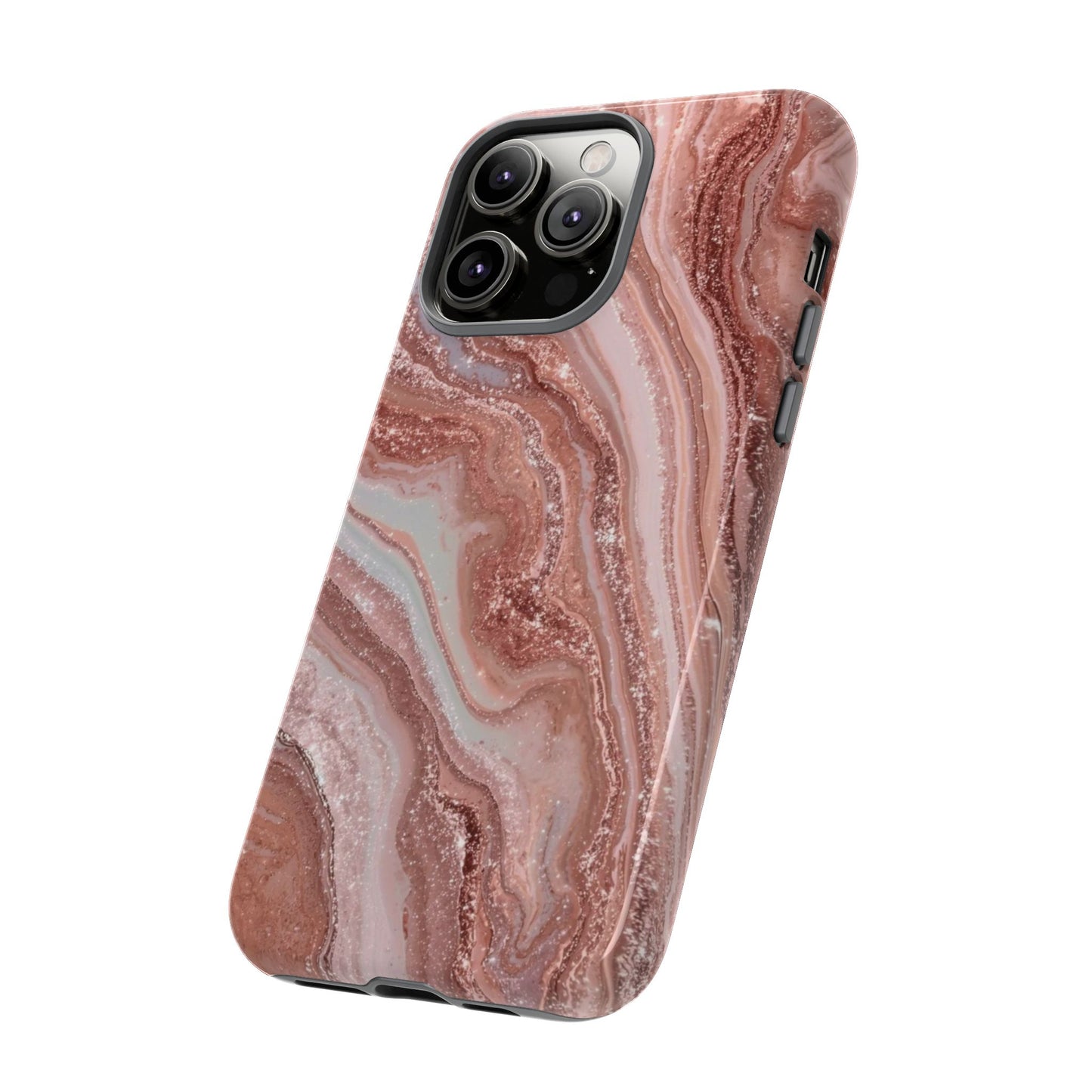 Rose Gold Marble Tough Phone Case