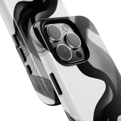 Phone Case — Monochrome Abstract Protective Cover