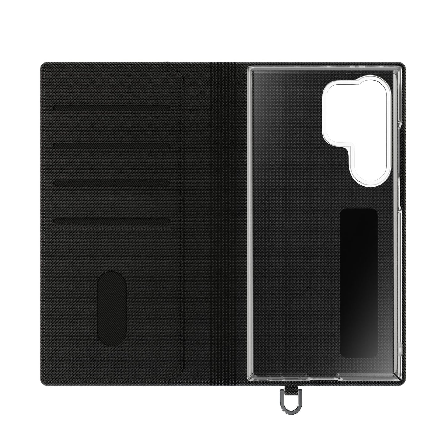 Checkerboard Flip Phone Case – Retro Black & Cream Geometric Wallet Case