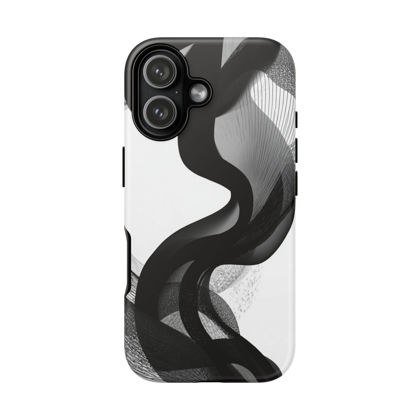 Phone Case — Monochrome Abstract Protective Cover