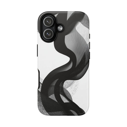 Phone Case — Monochrome Abstract Protective Cover