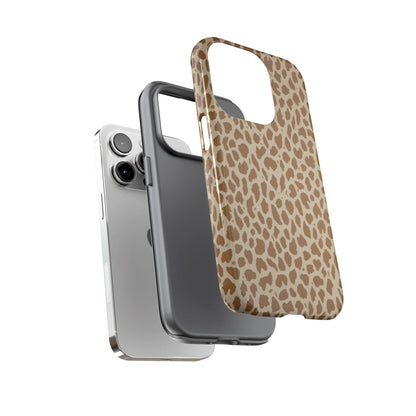 Leopard Print Tough Phone Case — Slim Protective Animal Pattern