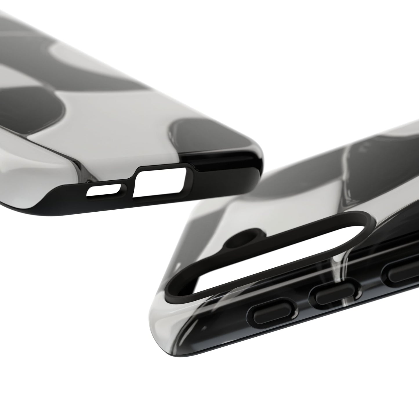 Black & White Abstract Pattern Tough Phone Case