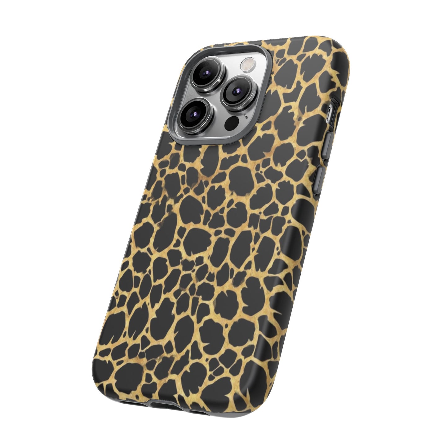 Giraffe Print Tough Phone Case — Durable Leopard-Style Protective Cover