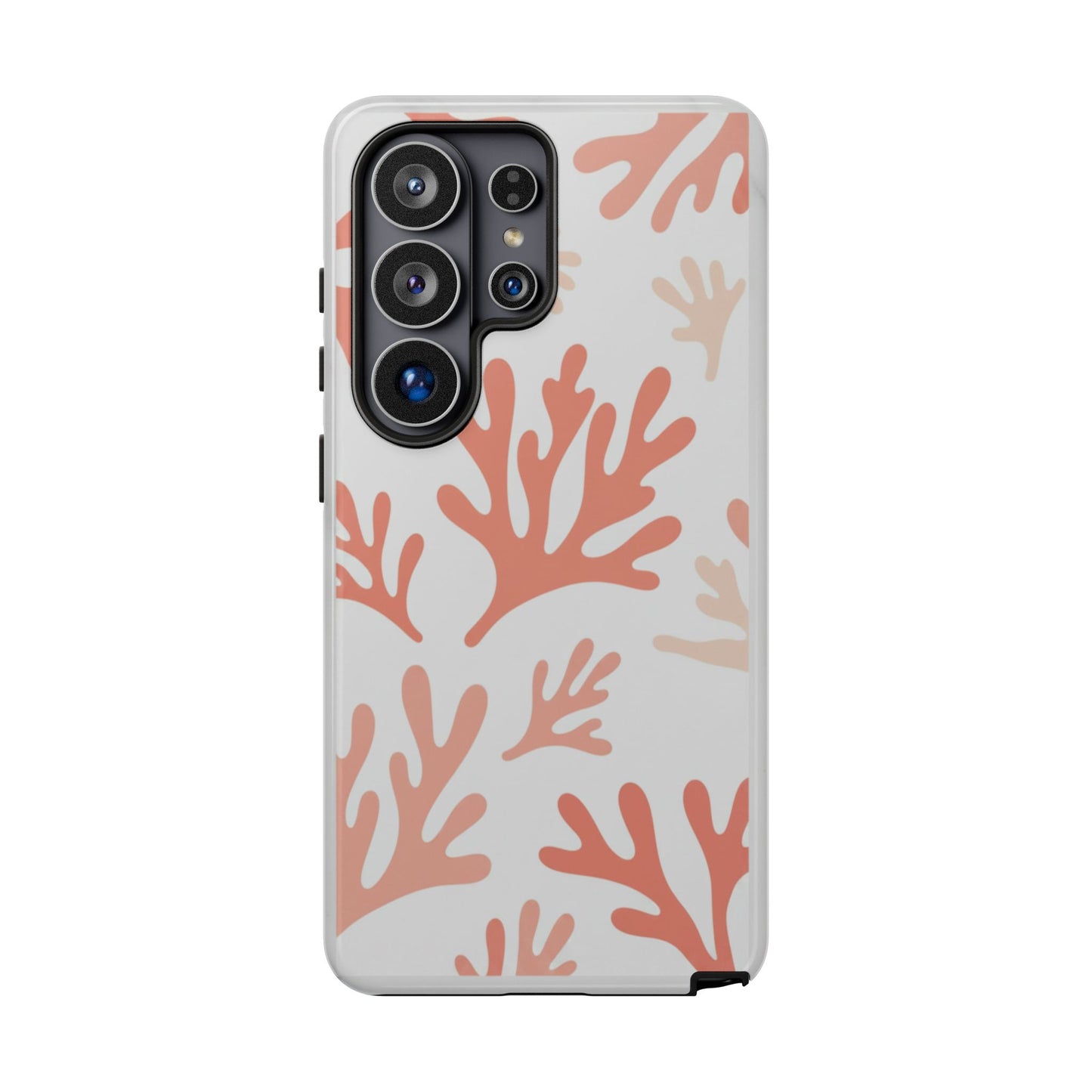 Coral Reef Pattern Tough Phone Case — Pink Beachy Protective Cover