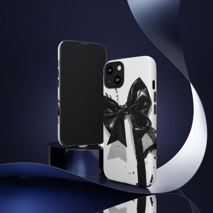 Phone Case — Black Bow Graphic Protective Cover