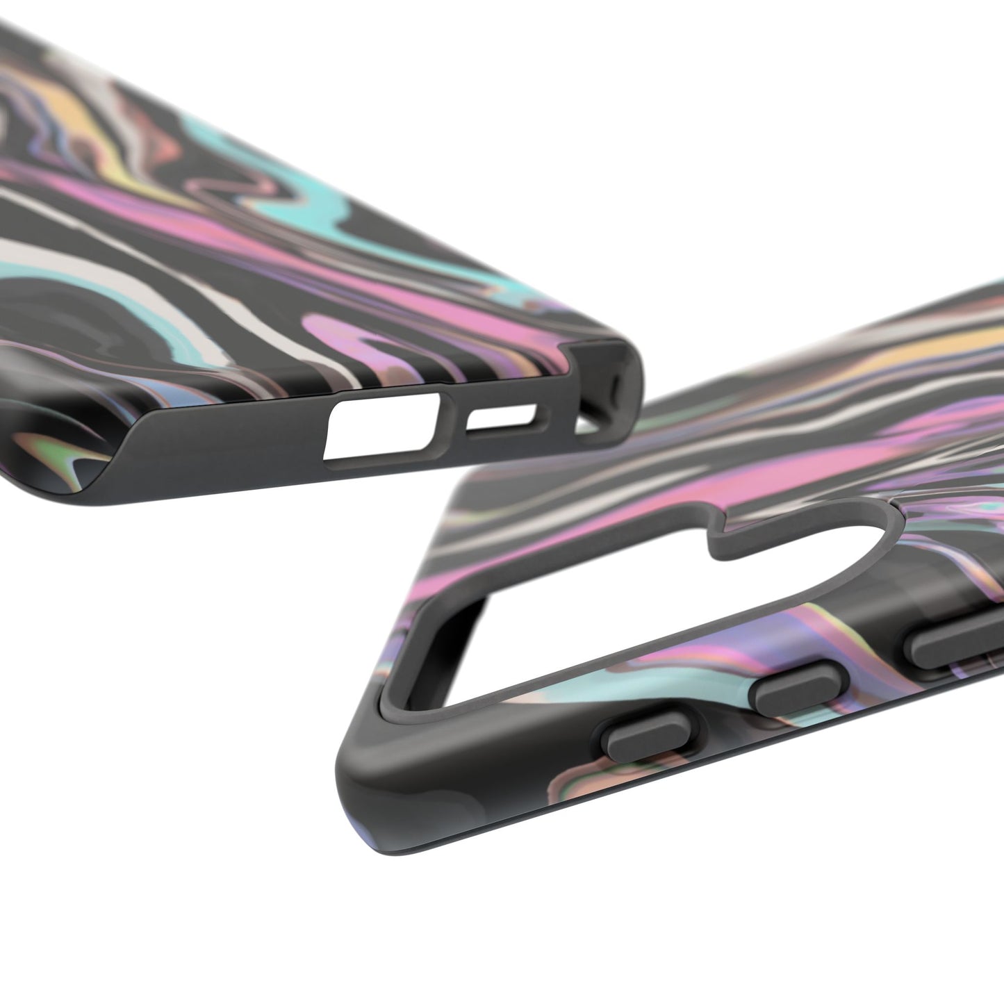 Abstract Marble Tough Phone Case — Pastel Swirl Protective Cover