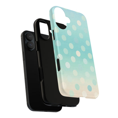Abstract Palm Tough Phone Case — Minimal Coastal Blue Protective Cover
