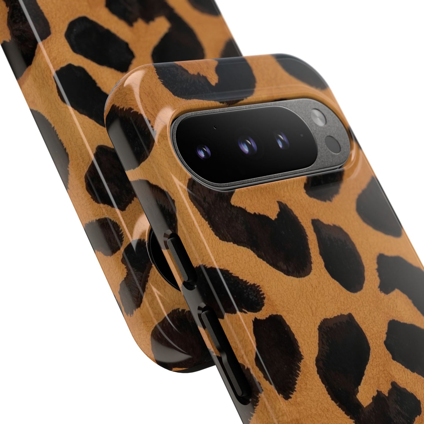 Leopard Print Tough Phone Case — Protective Animal Print iPhone Case