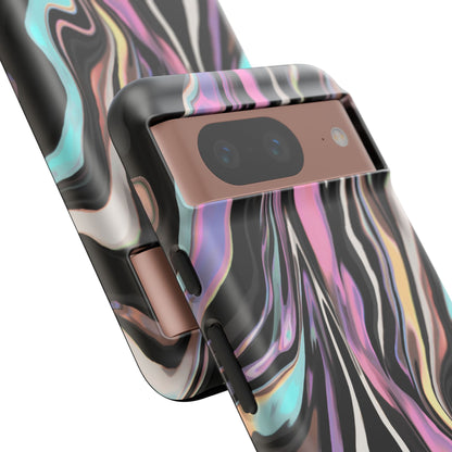 Abstract Marble Tough Phone Case — Pastel Swirl Protective Cover