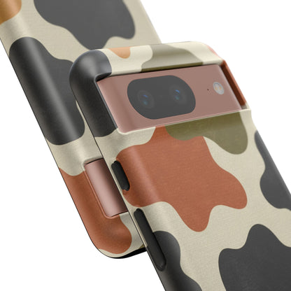 Retro Abstract Camouflage Phone Case — Earth Tone Tough Case