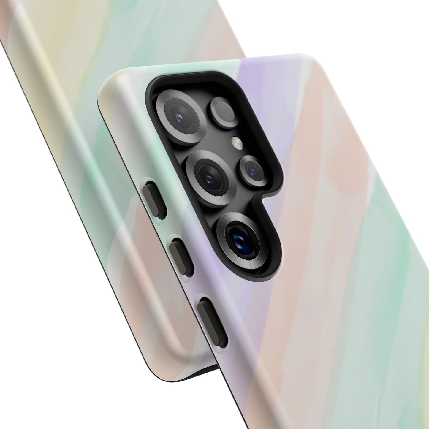 Pastel Watercolor Stripe Tough Phone Case
