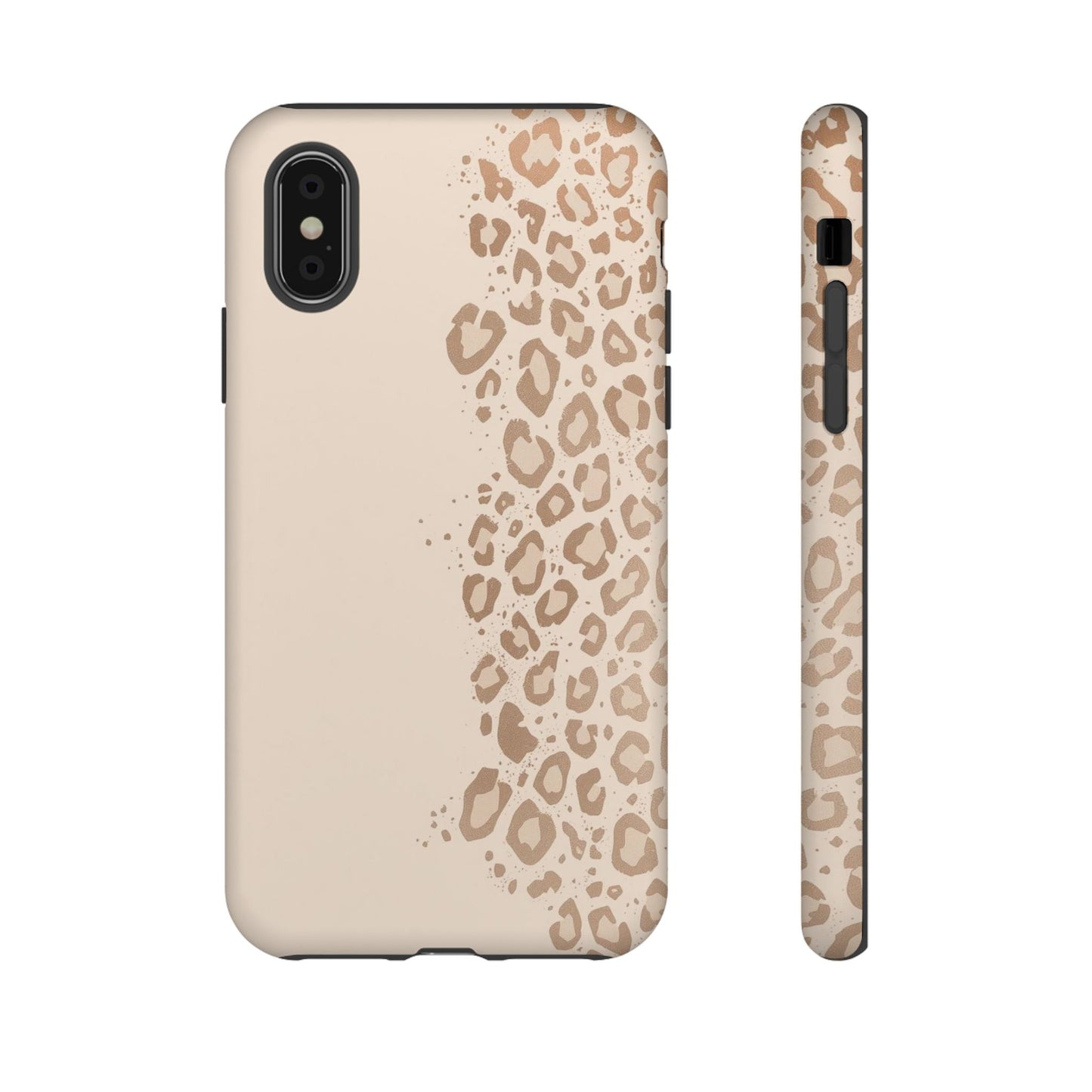 Phone Case – Beige Leopard Print Protective Cover