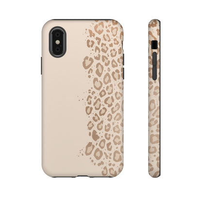 Phone Case – Beige Leopard Print Protective Cover