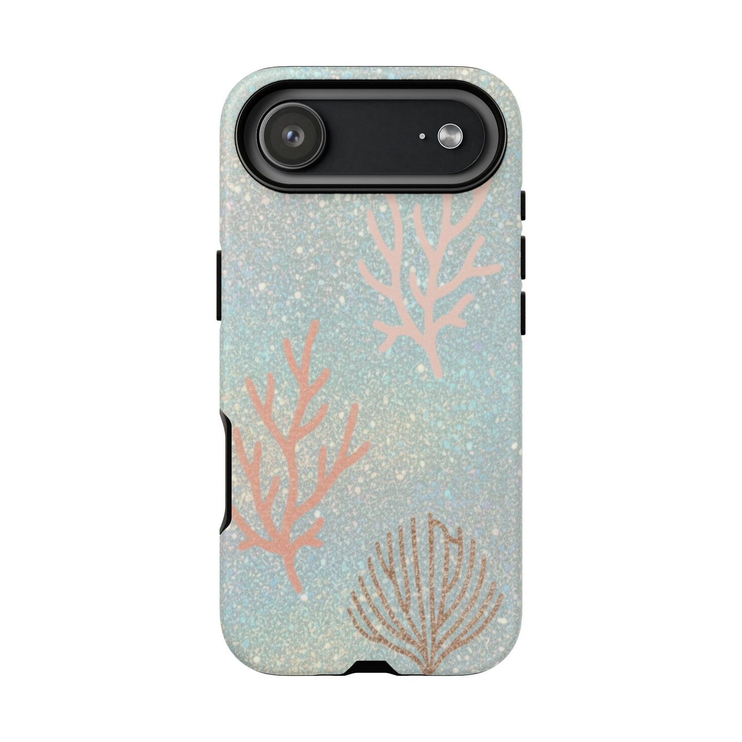 Seafoam Sparkle Phone Case – Coral & Seashell Tough Case