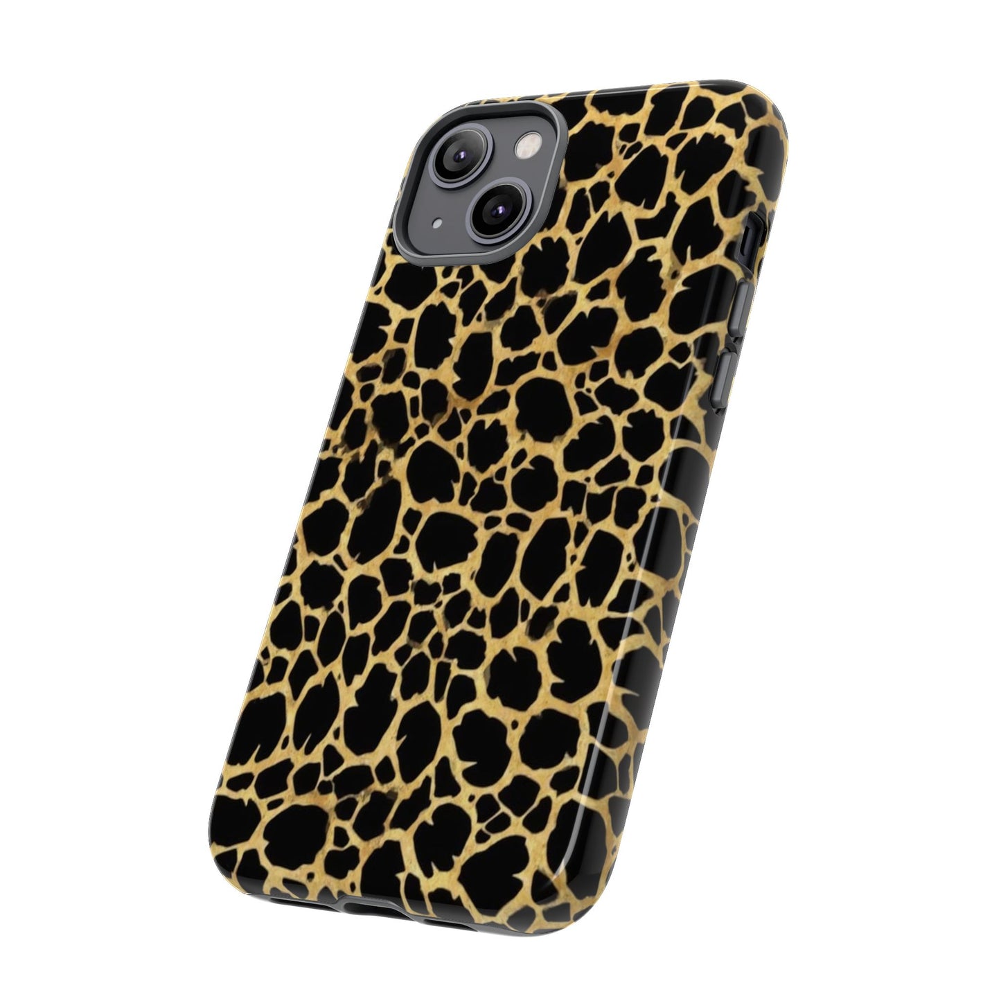Giraffe Print Tough Phone Case — Durable Leopard-Style Protective Cover