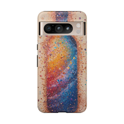 Galaxy Bottle Tough Phone Case — Colorful Nebula Splash iPhone Cover