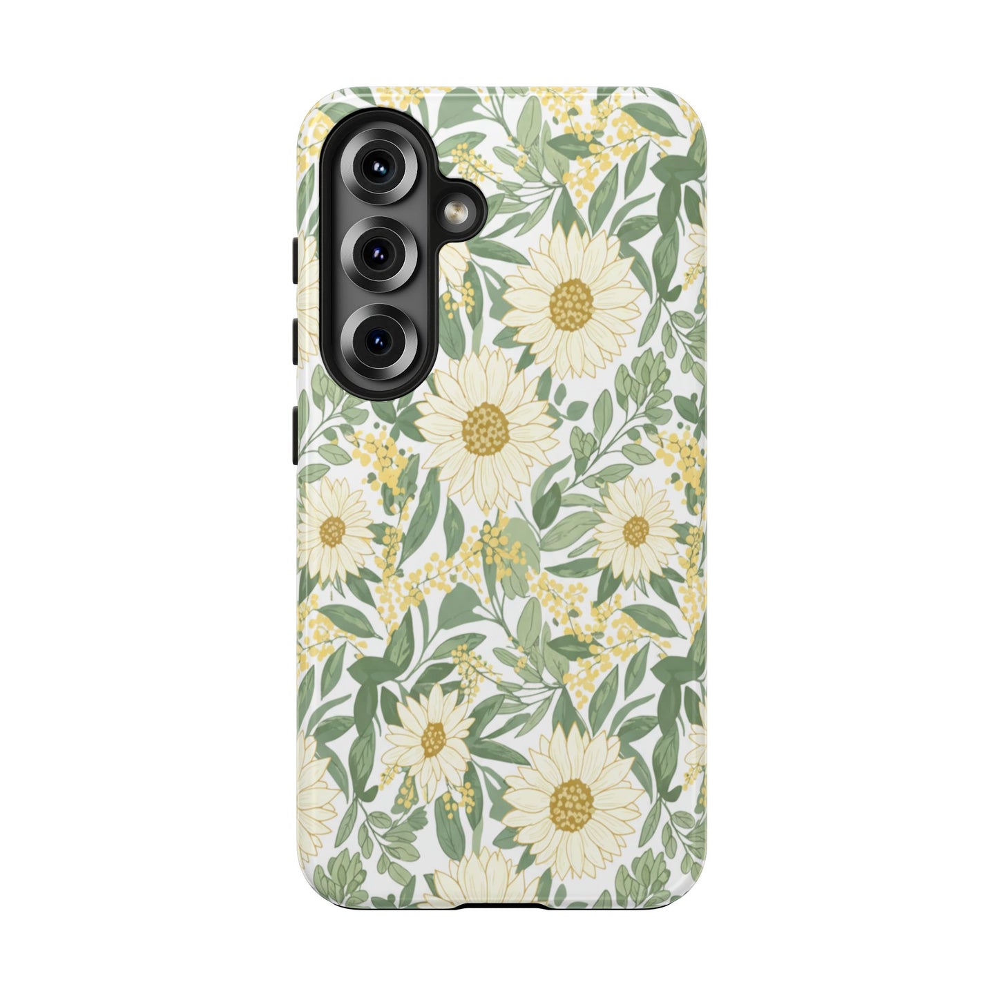 Daisy Meadow Tough Phone Case — Floral Protective Phone Cover