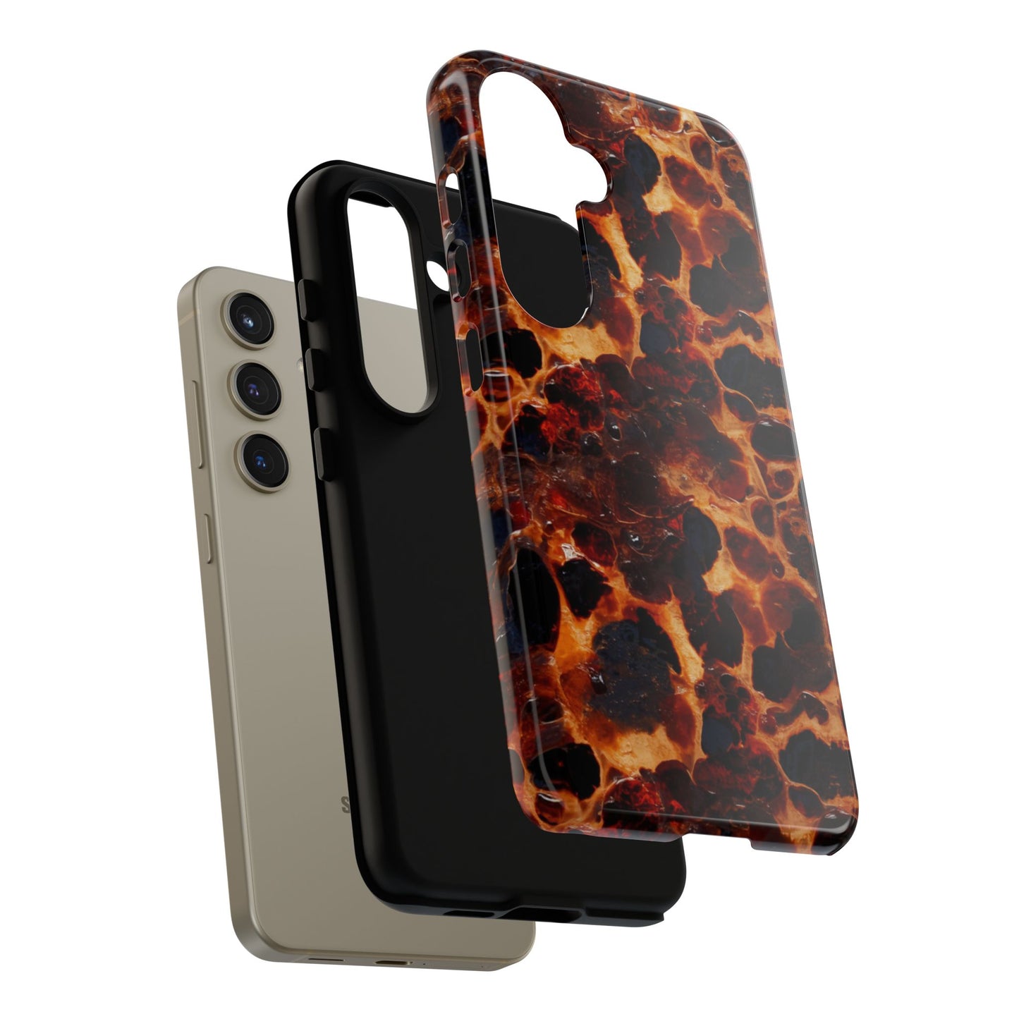 Tortoiseshell Phone Case — Protective iPhone Cover with Classic Amber Pattern