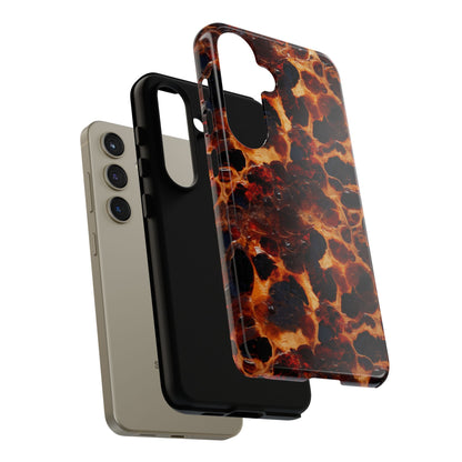 Tortoiseshell Phone Case — Protective iPhone Cover with Classic Amber Pattern