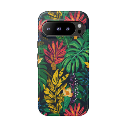 Tropical Floral Phone Case — Vibrant Jungle Leaf Protective Cover