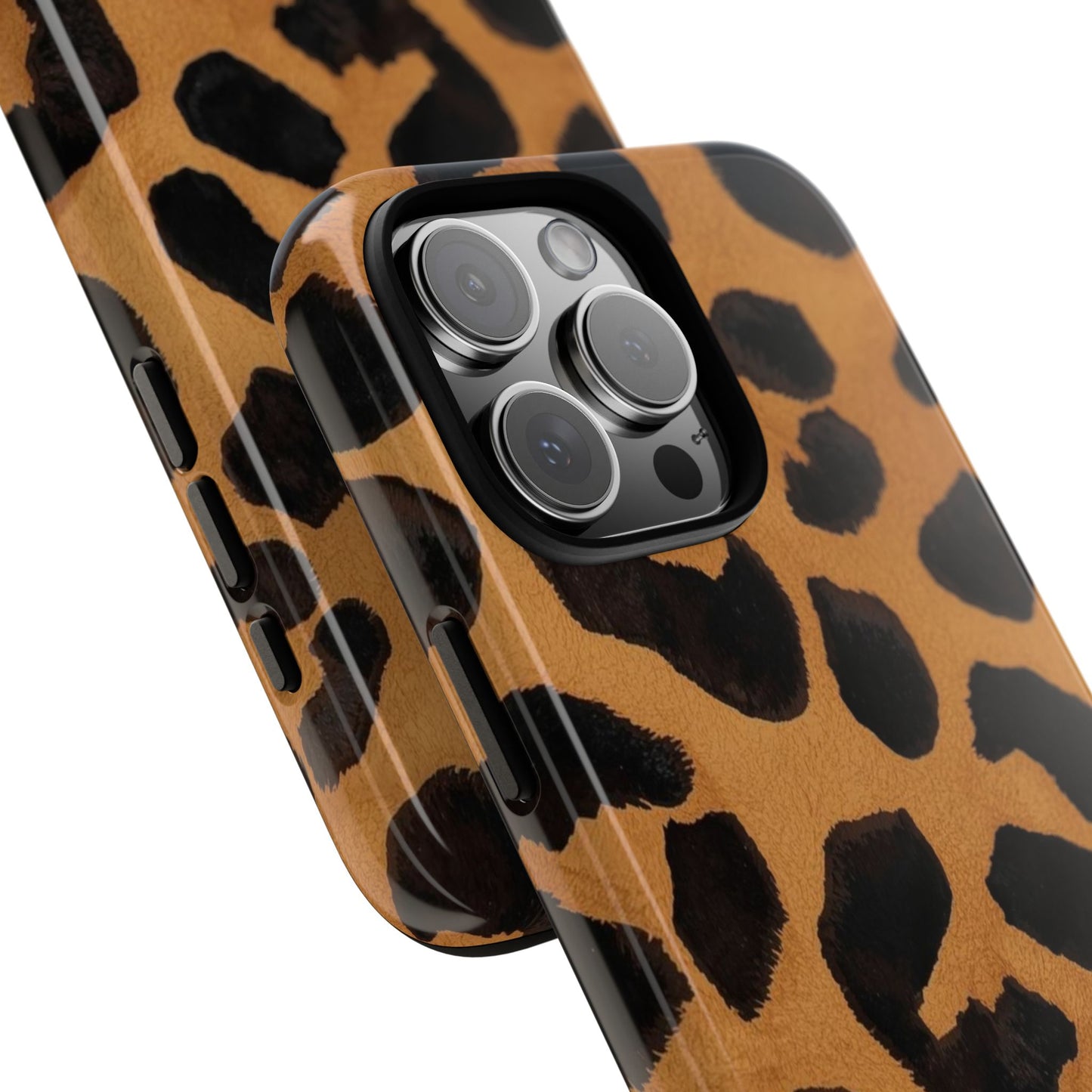 Leopard Print Tough Phone Case — Protective Animal Print iPhone Case