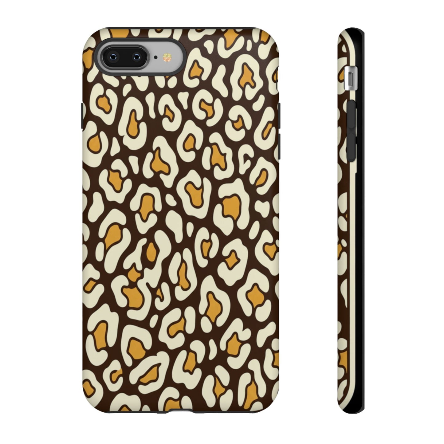 Leopard Print Tough Phone Case — Durable Protective iPhone Cover